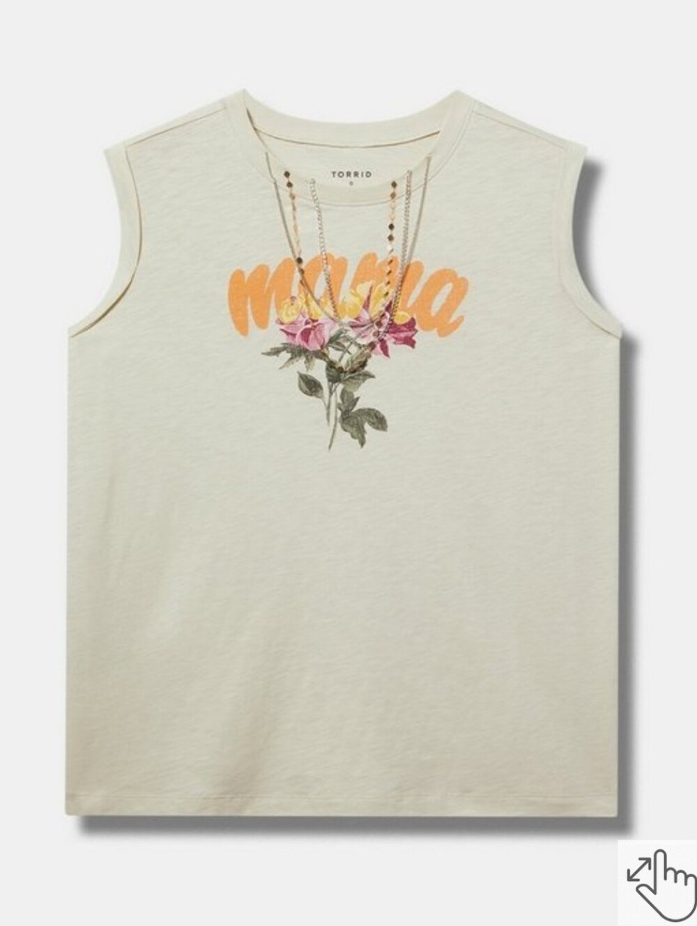 NWT TORRID Mama Roll-Sleeve Muscle Tank